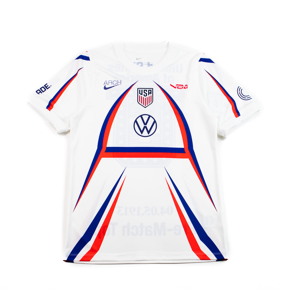 USA x V.A.A. Men's Academy Pro Short-Sleeve Soccer Top (White)