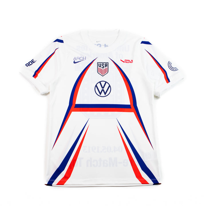 USA x V.A.A. Men's Academy Pro Short-Sleeve Soccer Top (White)