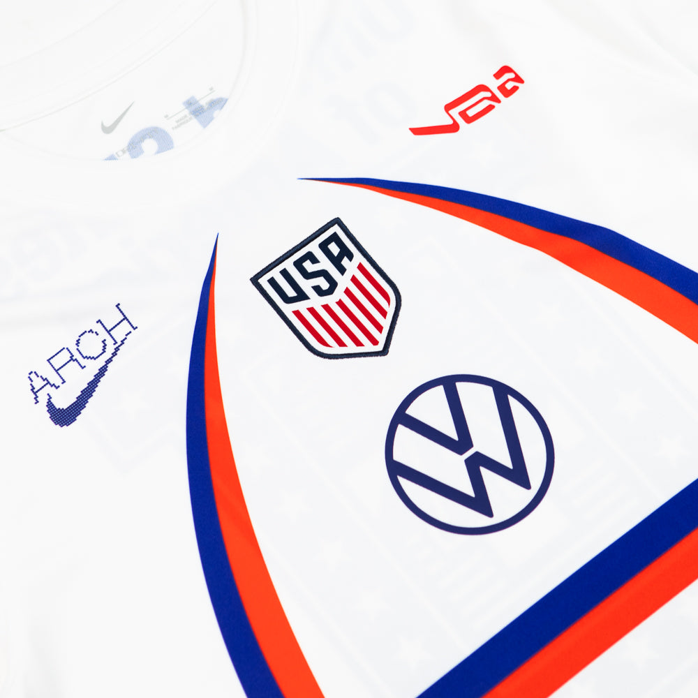 USA x V.A.A. Men's Academy Pro Short-Sleeve Soccer Top (White)