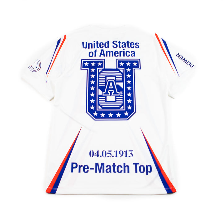 USA x V.A.A. Men's Academy Pro Short-Sleeve Soccer Top (White)
