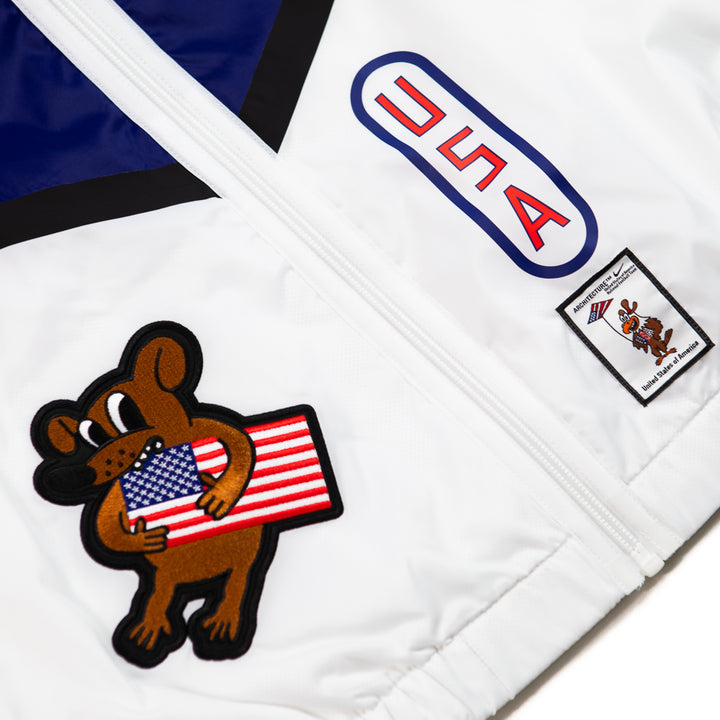 USA x V.A.A Anthem Jacket (White/Deep Royal Blue)