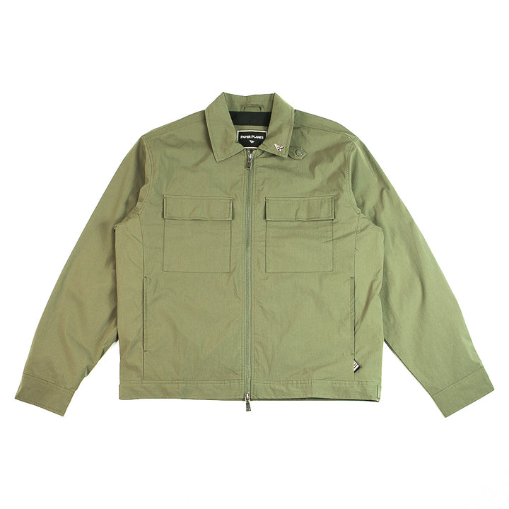 Lined Utility Jacket (Moss)