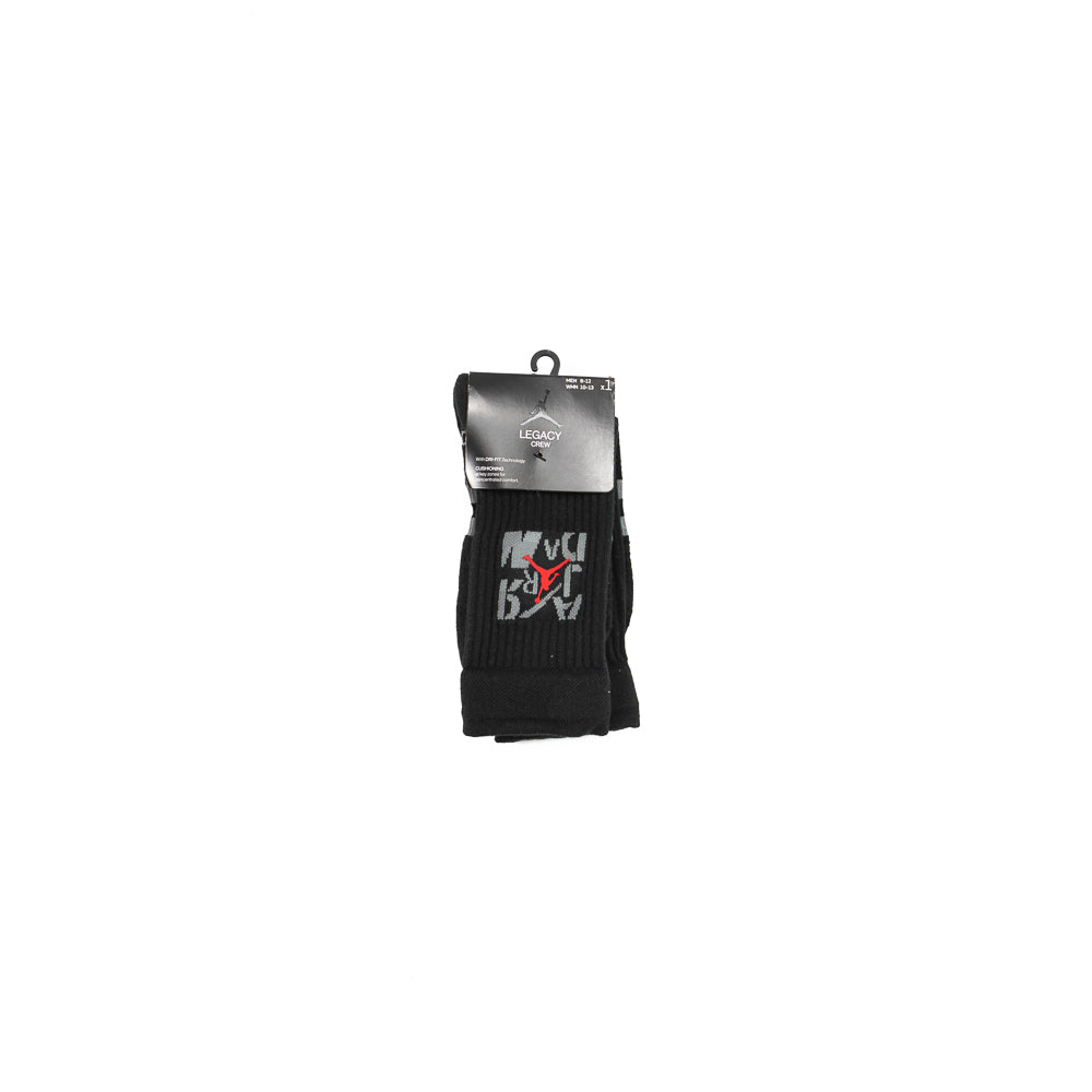 AJ4 Legacy Crew Socks (Black)
