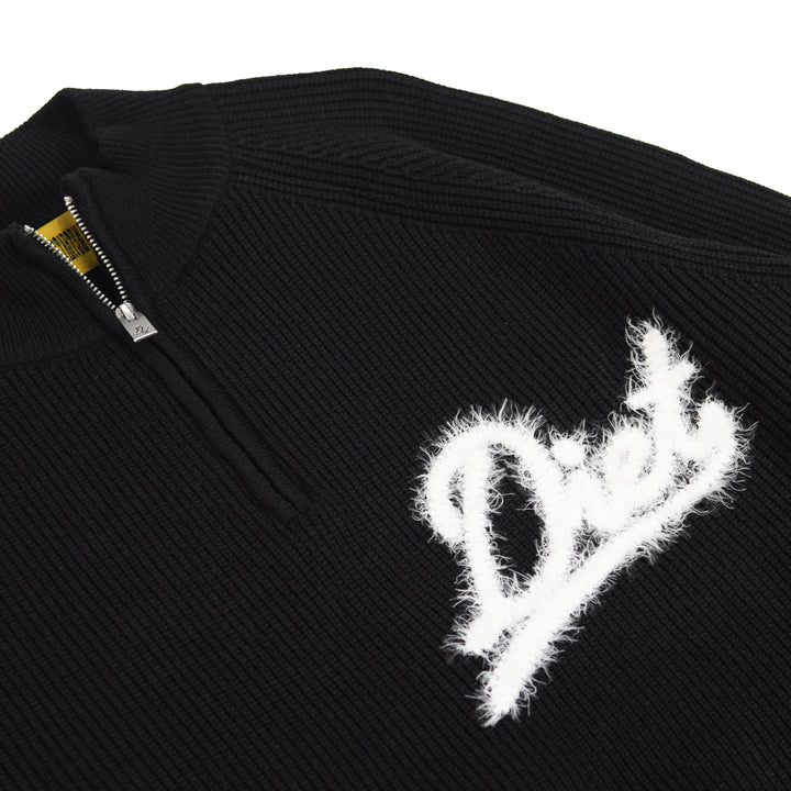 Waffle Knit Pullover (Black)