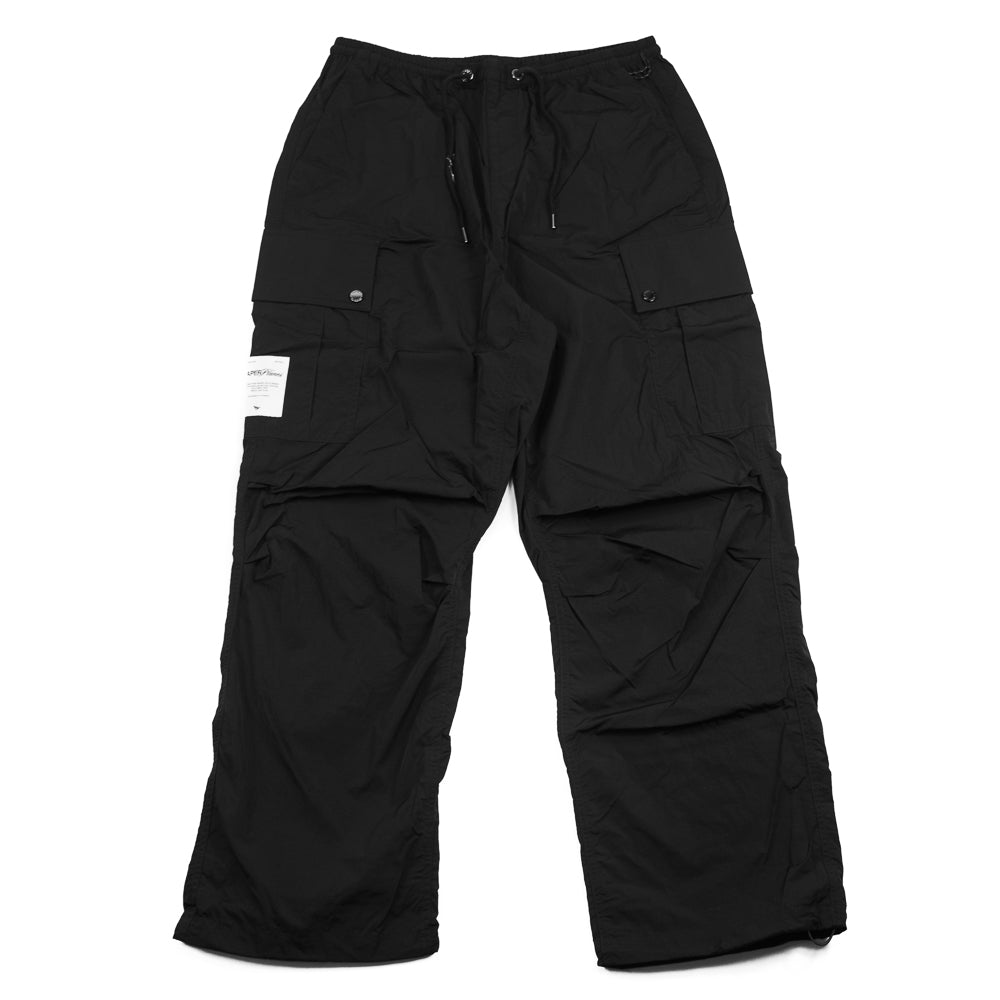 Wide Leg Cargo Pant (Black)