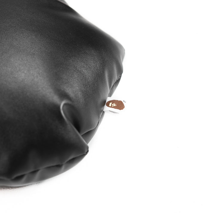 Ape Head PU Leather Cushion (Black)