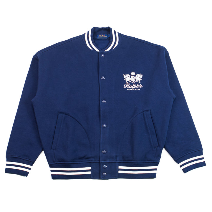 Knit-Sweatshirt Jacket (Navy)