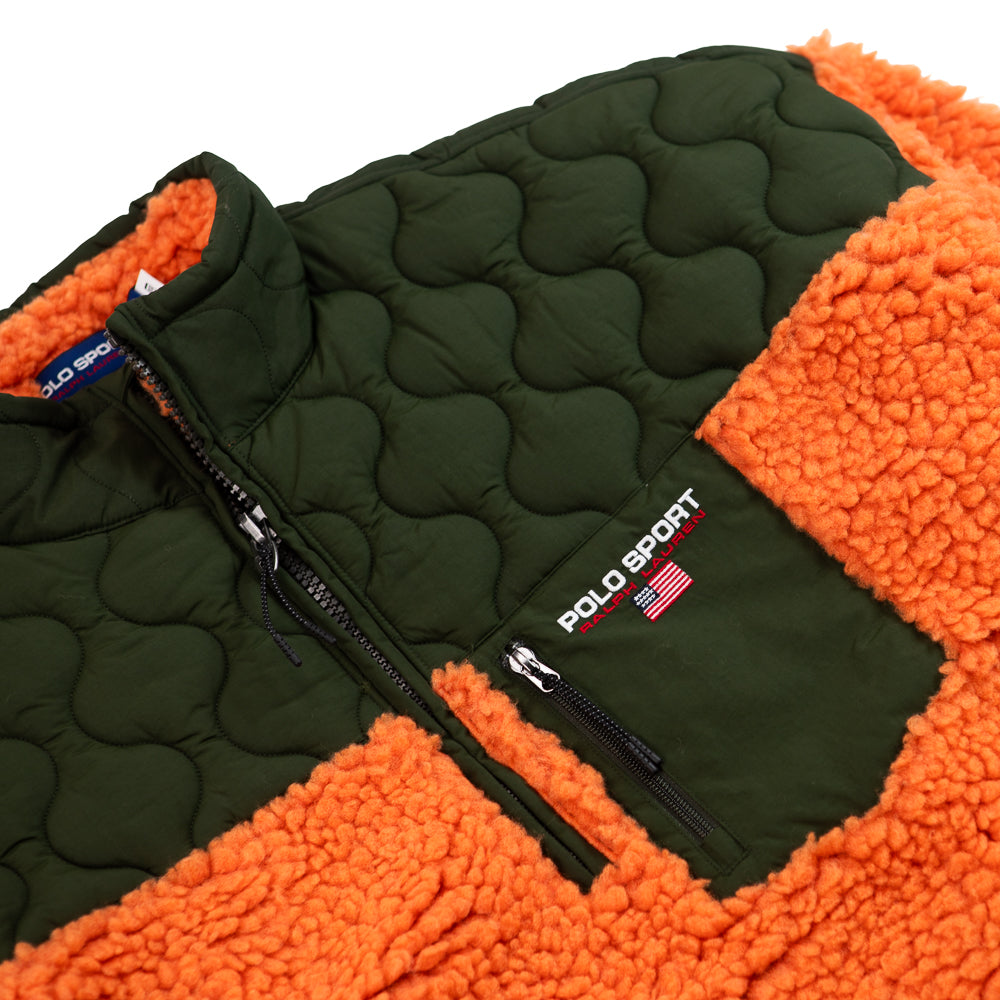 Relaxed Fit Polo Sport Pullover (Orange)