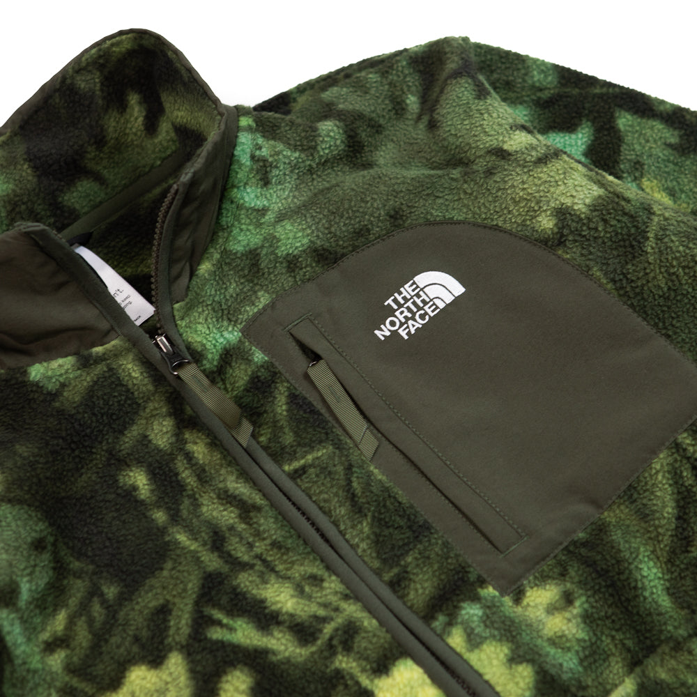 Yumiori Off Peak Full Zip Print Fleece Jacket (New Taupe Green)