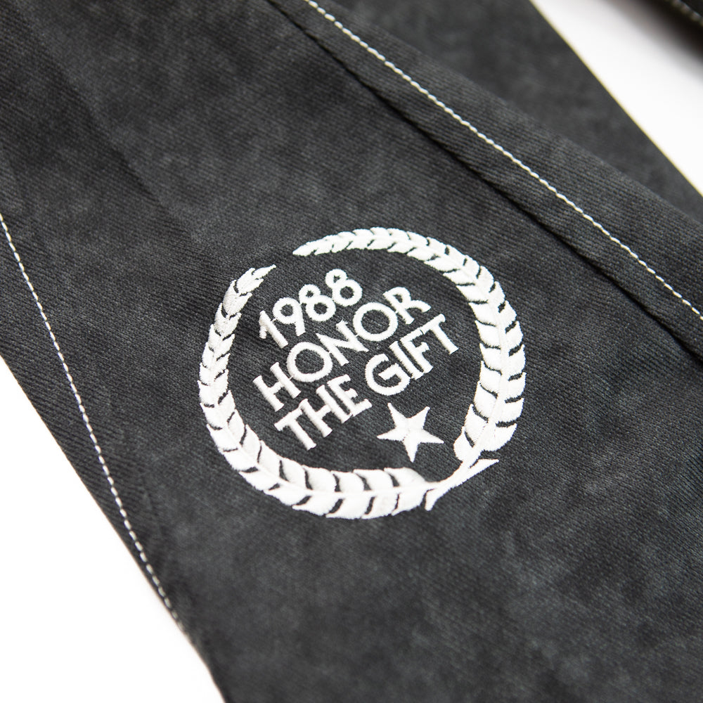 Twill Hooded Jacket (Black)