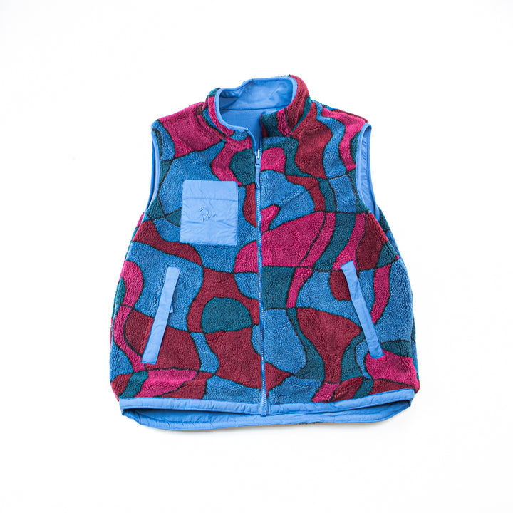 Trees In Wind Reversible Vest (Blue)