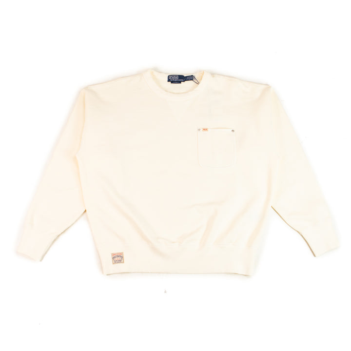 L/S Vintage Fleece Crewneck (Deckwash White)