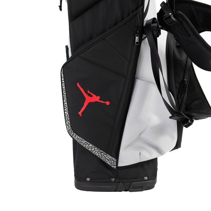 Jordan Golf Fadeaway Stand Bag (Black/Varsity Red)