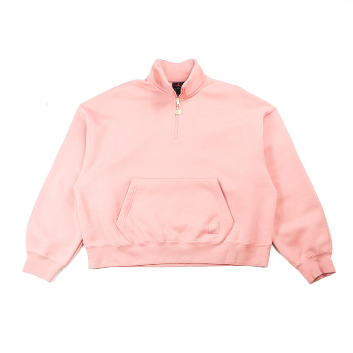 Wmns Jordan Flight Fleece Quarter Zip (Pink)