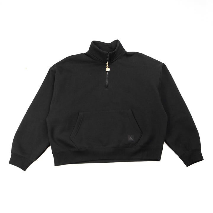 Wmns Jordan Flight Fleece Quarter-Zip Top (Black)