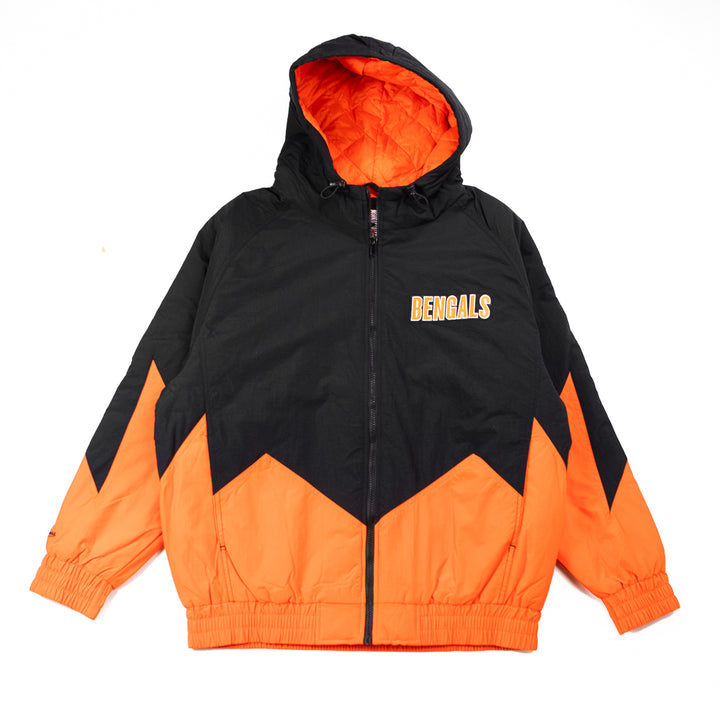 Cincinnati Bengals Retro Full Zip Jacket (Black/Orange)