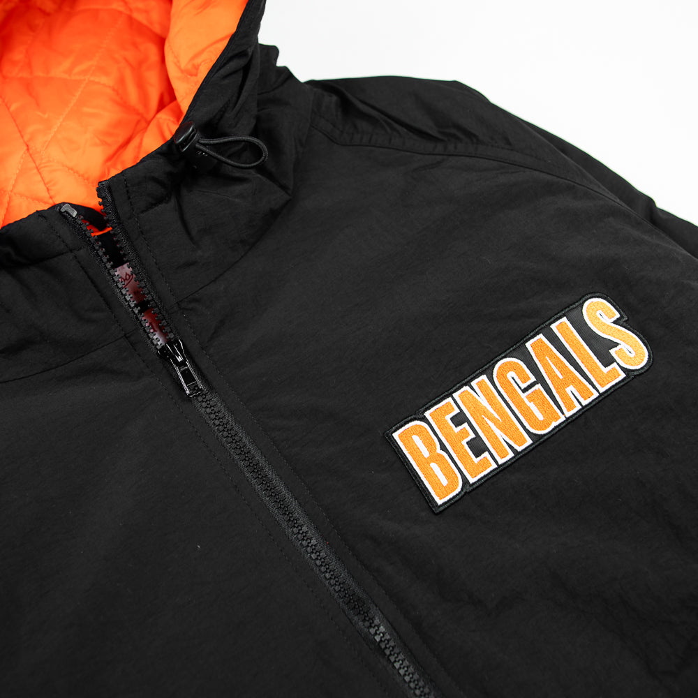 Cincinnati Bengals Retro Full Zip Jacket (Black/Orange)