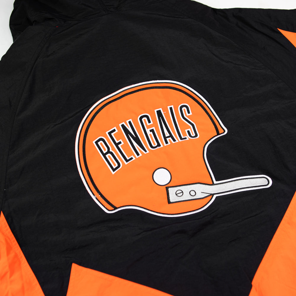 Cincinnati Bengals Retro Full Zip Jacket (Black/Orange)