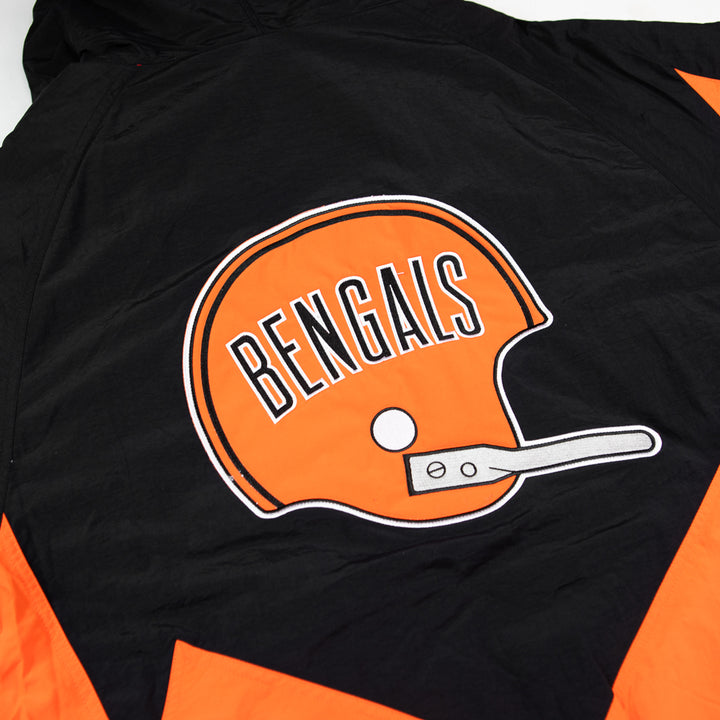 Cincinnati Bengals Retro Full Zip Jacket (Black/Orange)