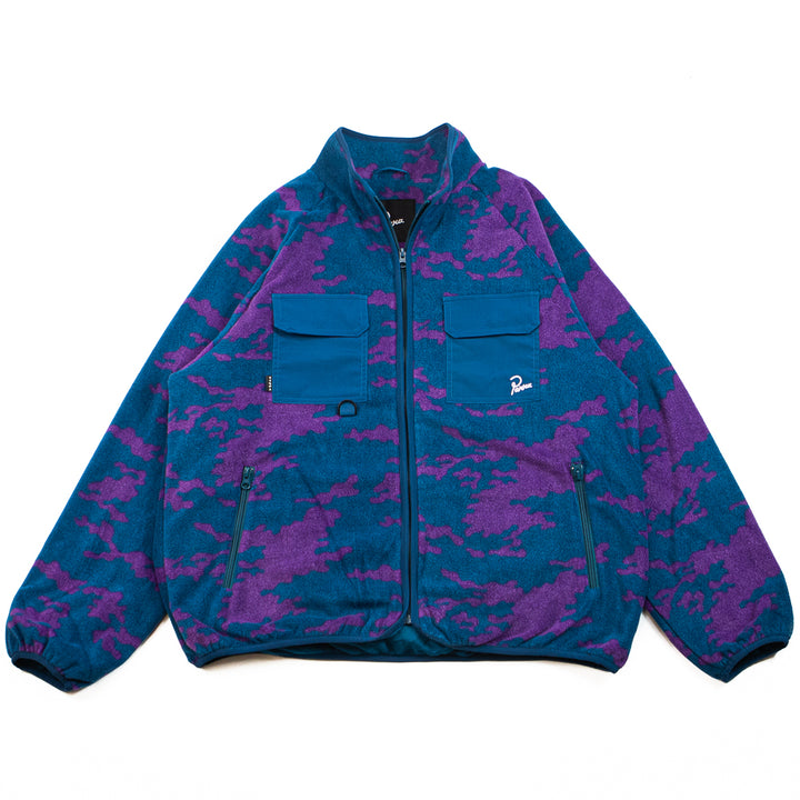 Purple Darwin Camo Fleece Jacket (Blue)