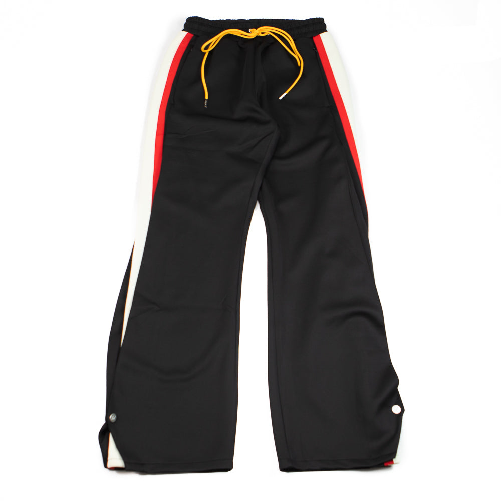 Striped Snap Pants (Black/Red)