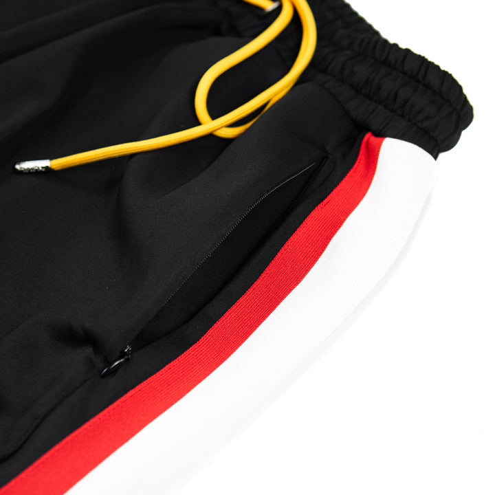 Striped Snap Pants (Black/Red)