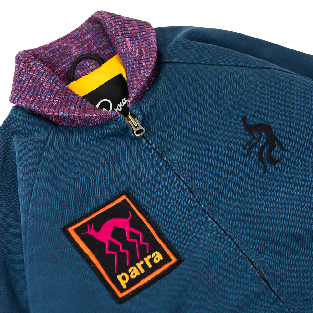 Skull Stalker Varsity Jacket (Washed Blue) – Corporate