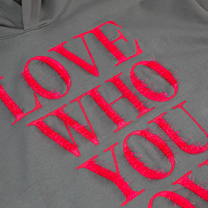 Love Who You Love Hoodie (Washed Black)