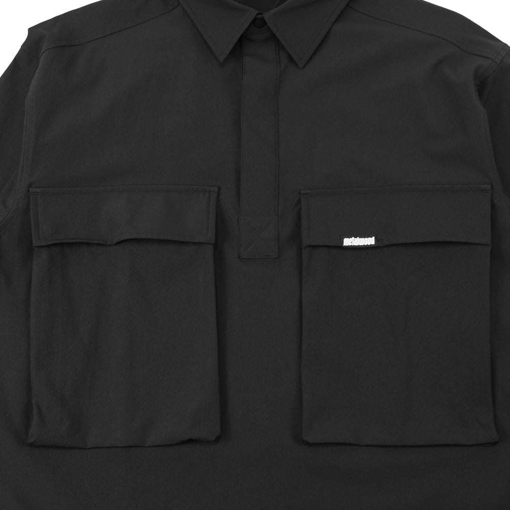 Ripstop Overshirt (Black)