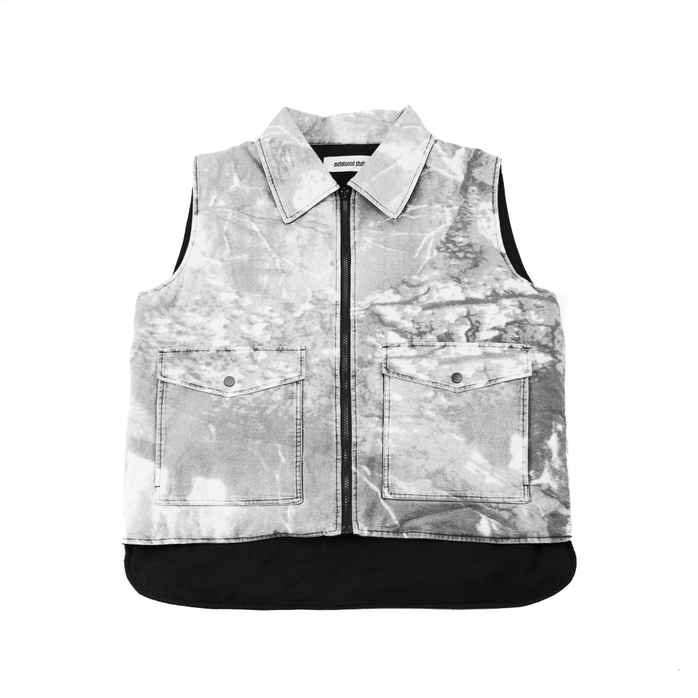 Poly Filled Reversible Vest (Black)