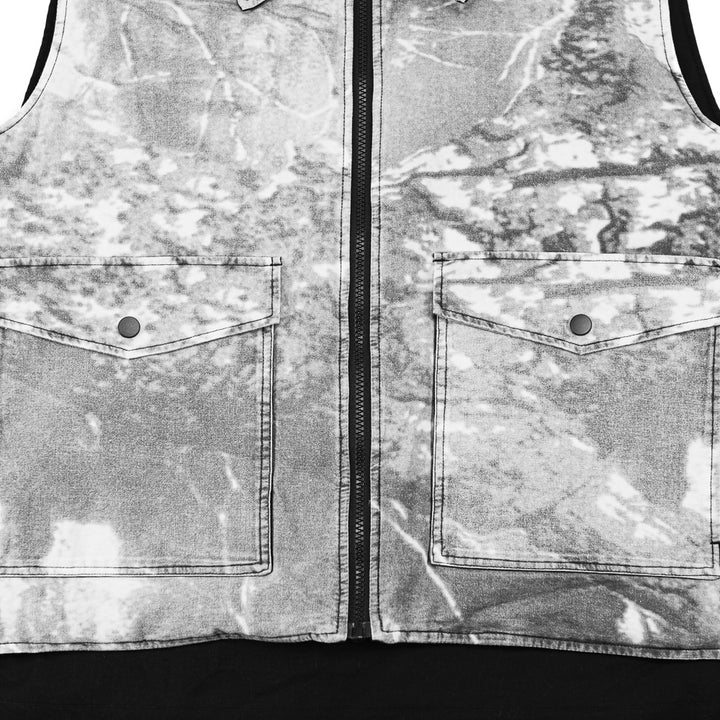 Poly Filled Reversible Vest (Black)