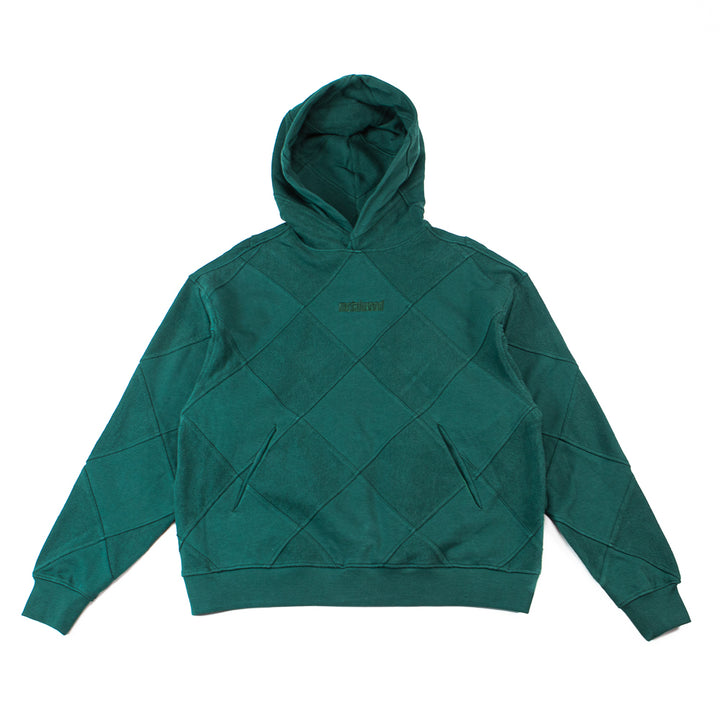 Diamond Terry Hooded Sweatshirt (Green)