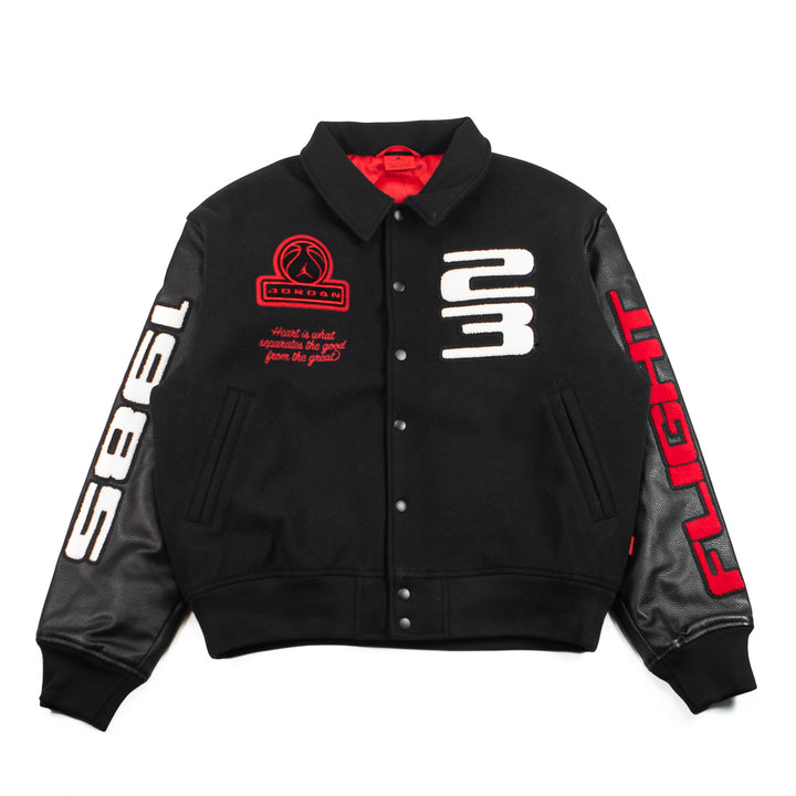 Jordan Flight Men's Varsity Jacket (Black/University Red)