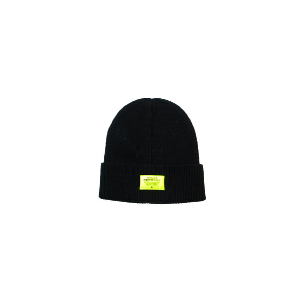 Frequency Ribbed Beanie (Black) – Corporate