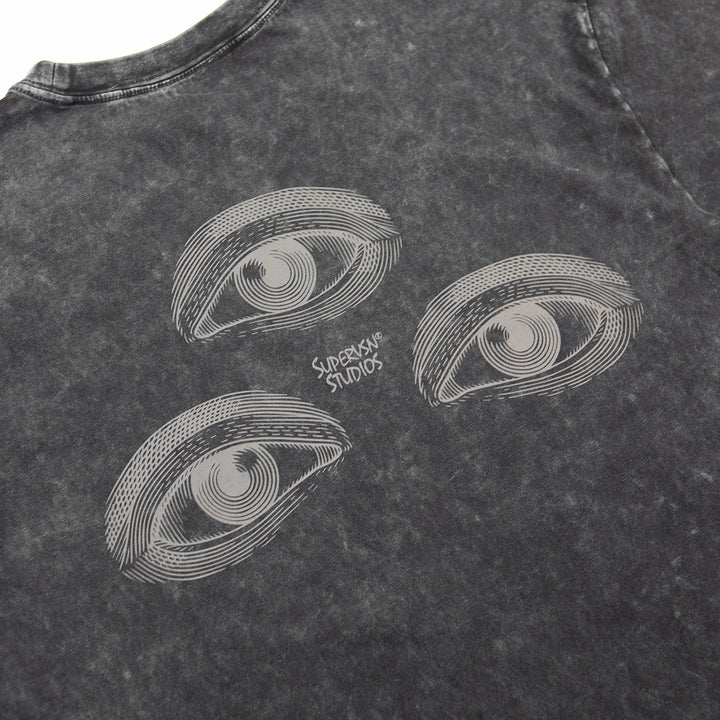 Triple See Acidwash Tee (Vintage Black)