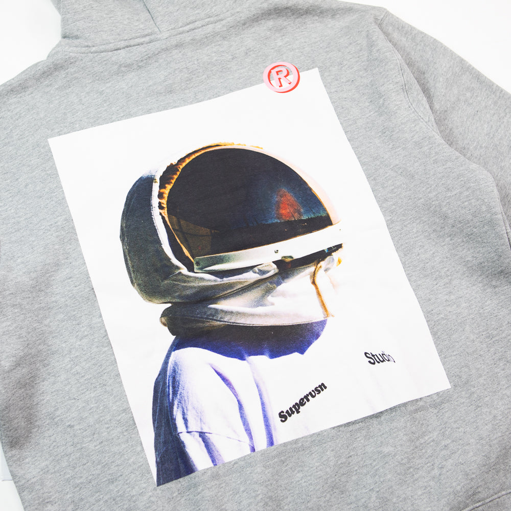 Spaceman Hoodie (Heather Grey)