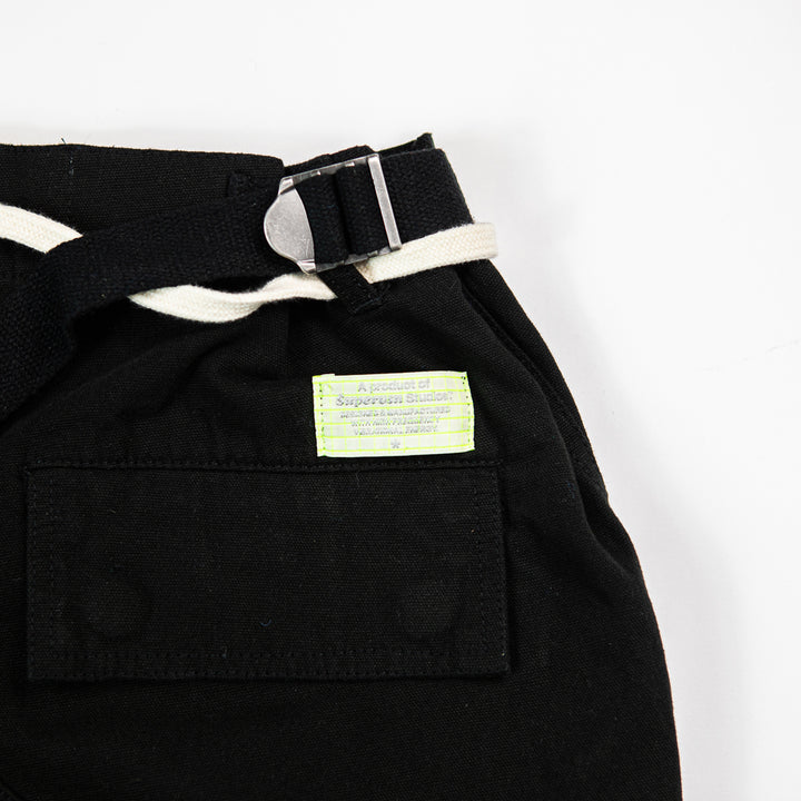 Canvas Cargo Pant (Black)