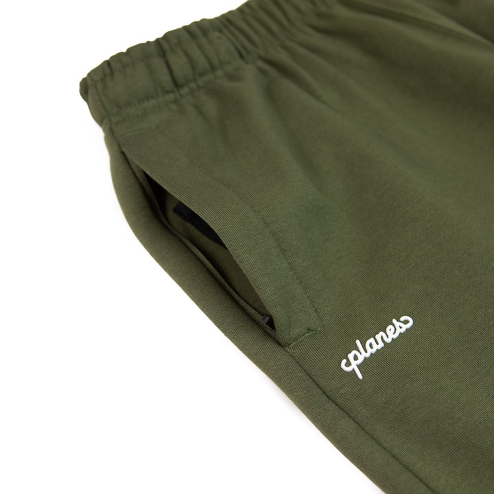 Script Weld Open Bottom Pants (Olive)