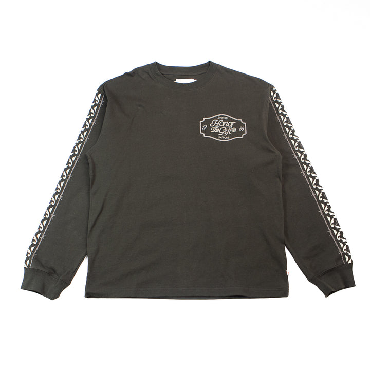 HTG Pattern LS Tee (Black)