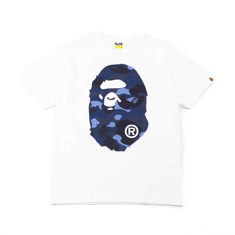 Color Camo Big Ape Head Tee (White/Navy)