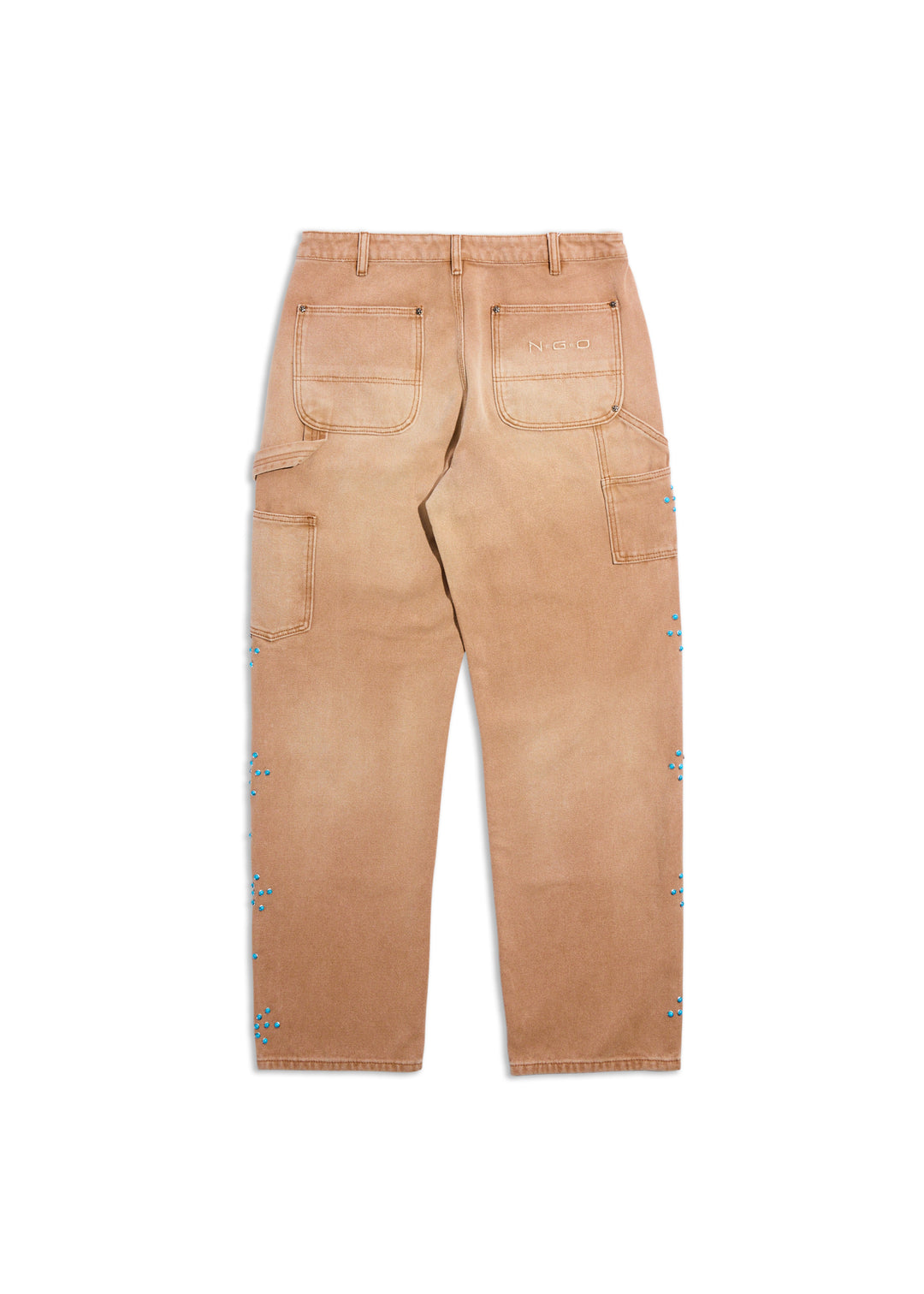 Turquoise Double Knee Pant (Brown)