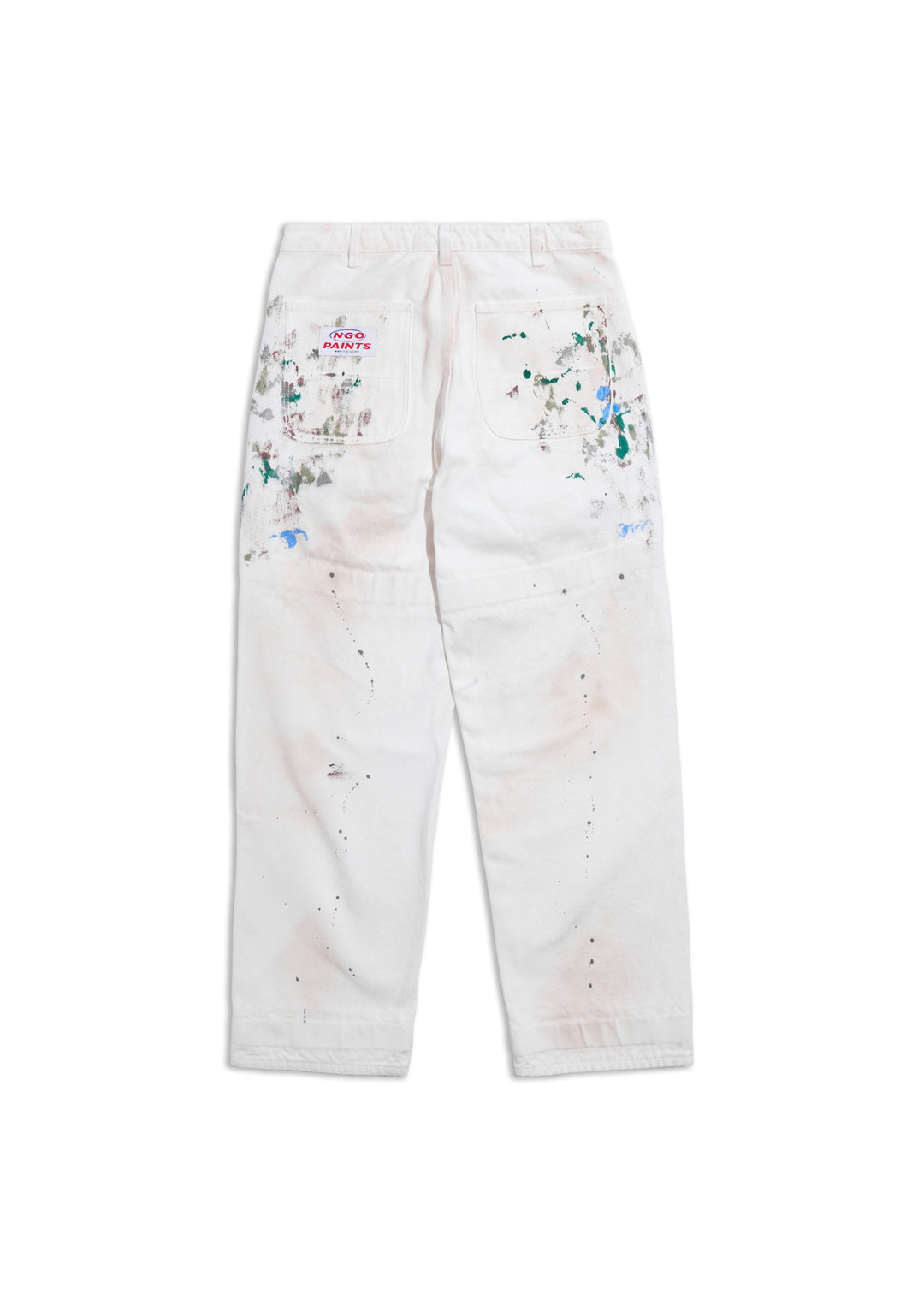 Strapped Painter Pant (White)