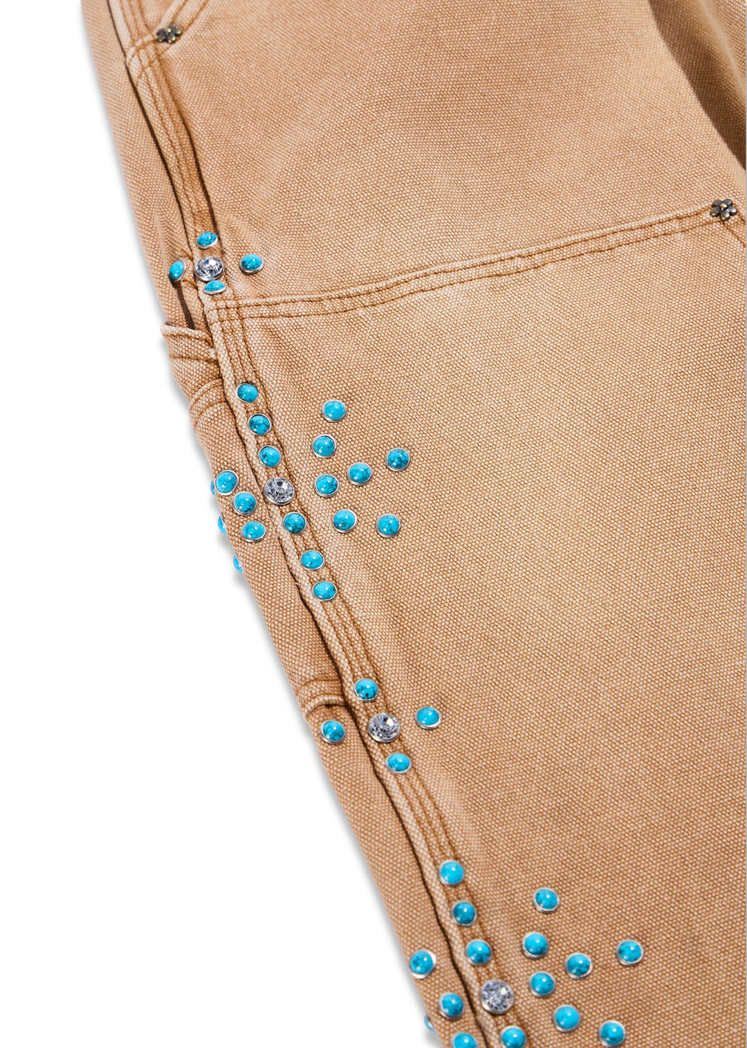 Turquoise Double Knee Pant (Brown)