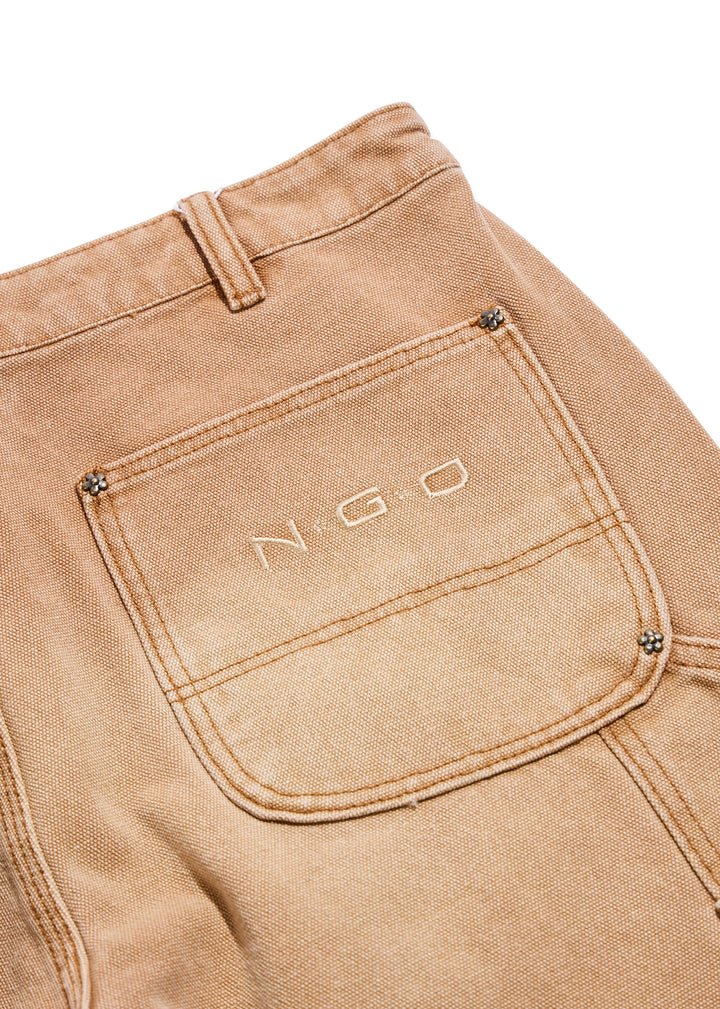 Turquoise Double Knee Pant (Brown)