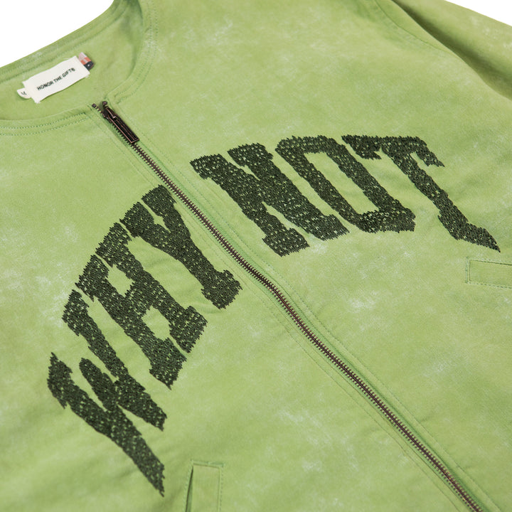 Twill Washed Jacket  (Green)