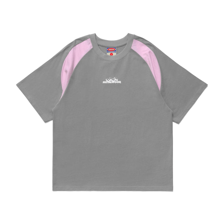 Mountaineer Raglan T-Shirt (Grey/Pink)