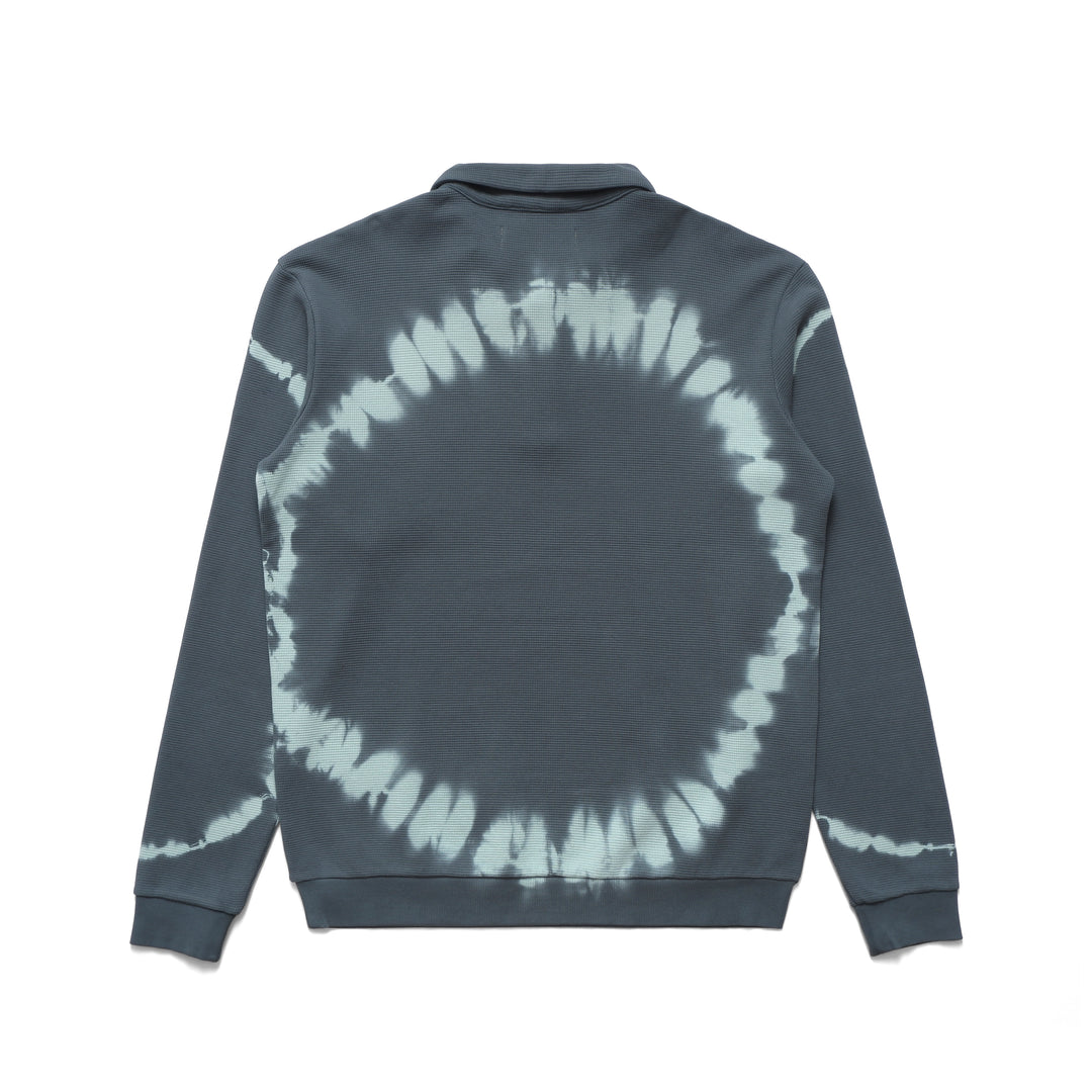 Mini Metal Logo Longsleeve Thermal Polo (Marine)
