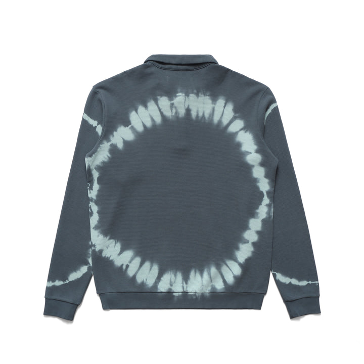 Mini Metal Logo Longsleeve Thermal Polo (Marine)
