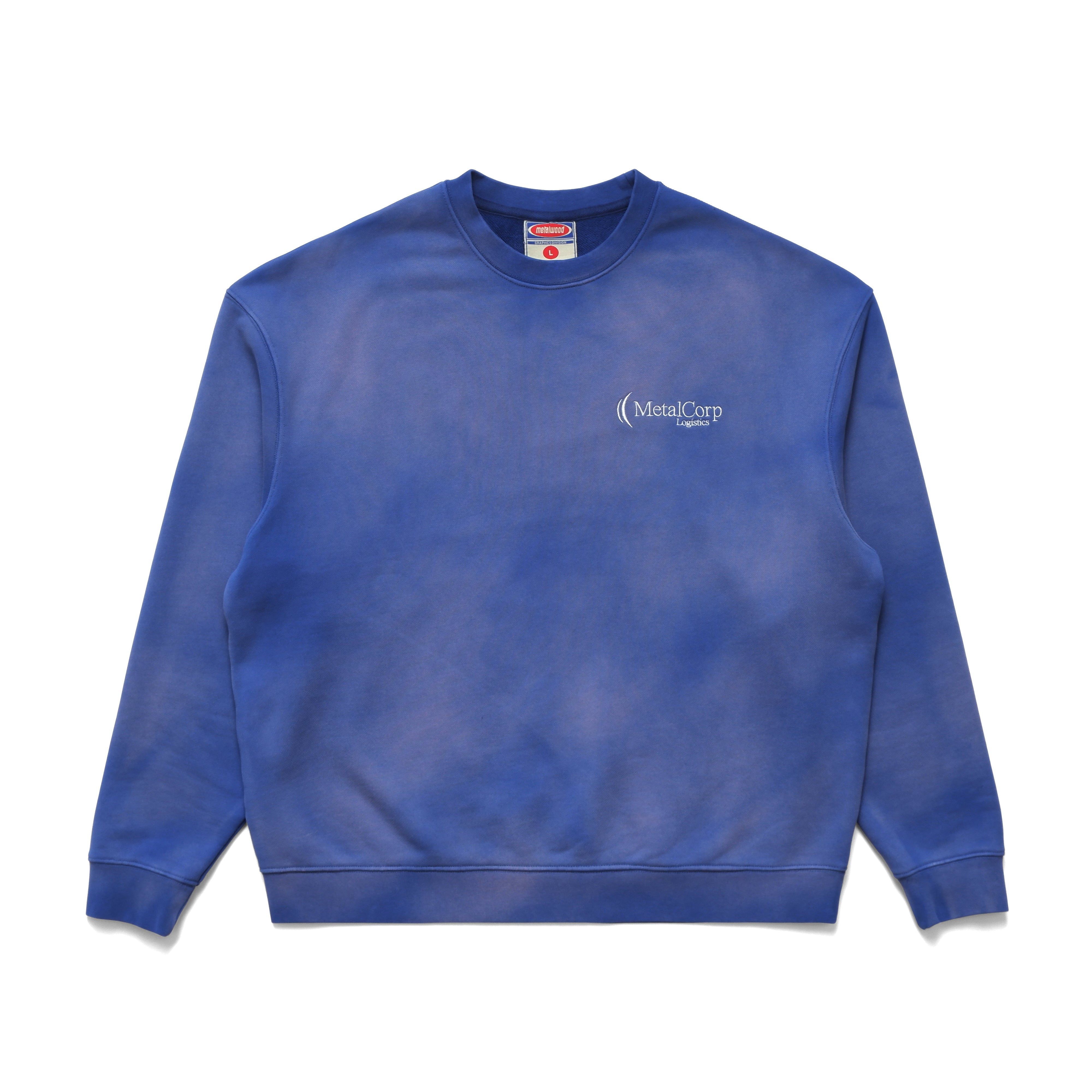 POLeR × wind and sea CREW NECK スウェット Metalcorp Crewneck Sweatshirt (Azure) – Corporate