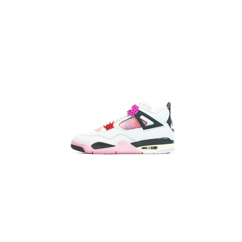 Air Jordan 4 Retro (Off White/Fire Pink/Anthracite)